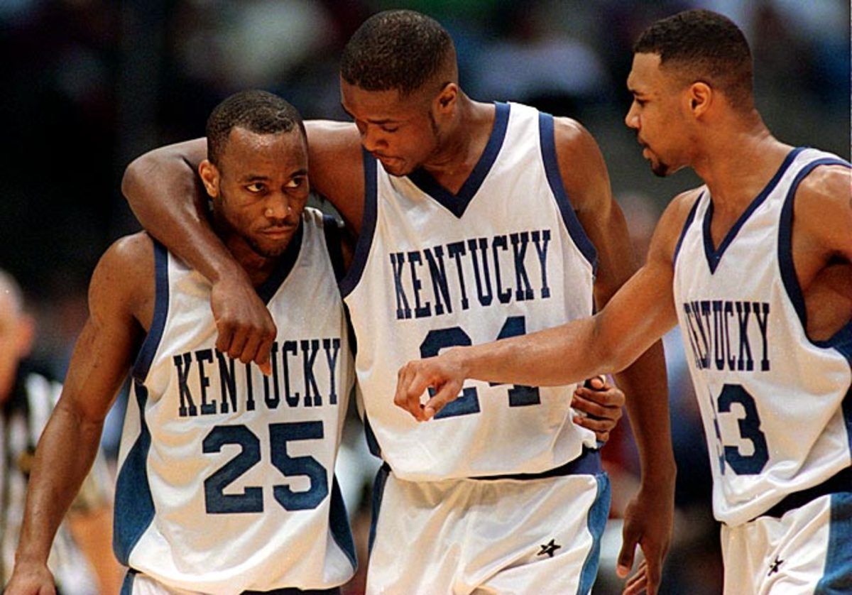 Anthony Epps, Antoine Walker and Ron Mercer