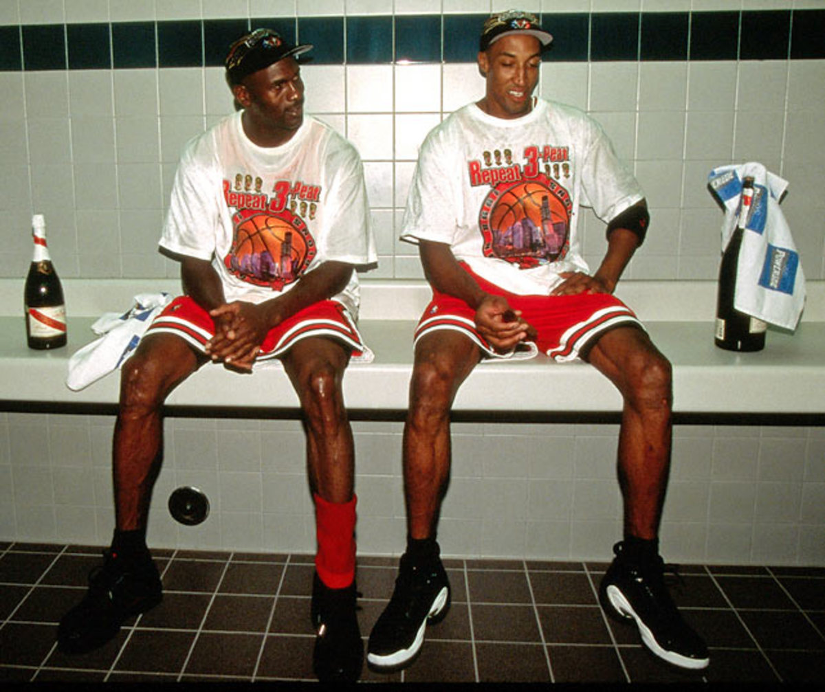 Michael Jordan and Scottie Pippen