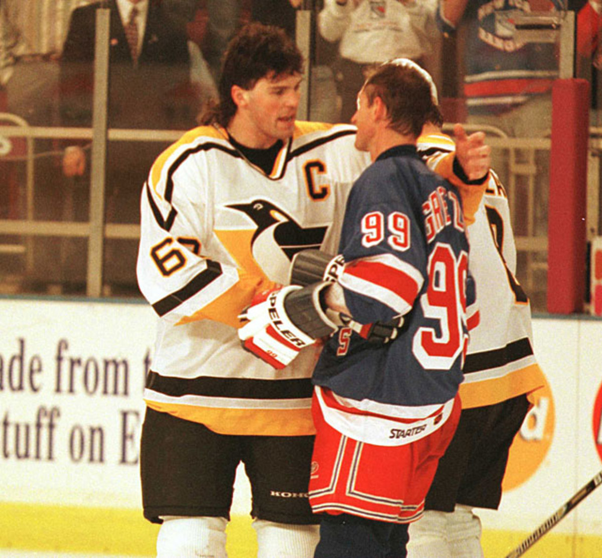 Jaromir Jagr and Wayne Gretzky