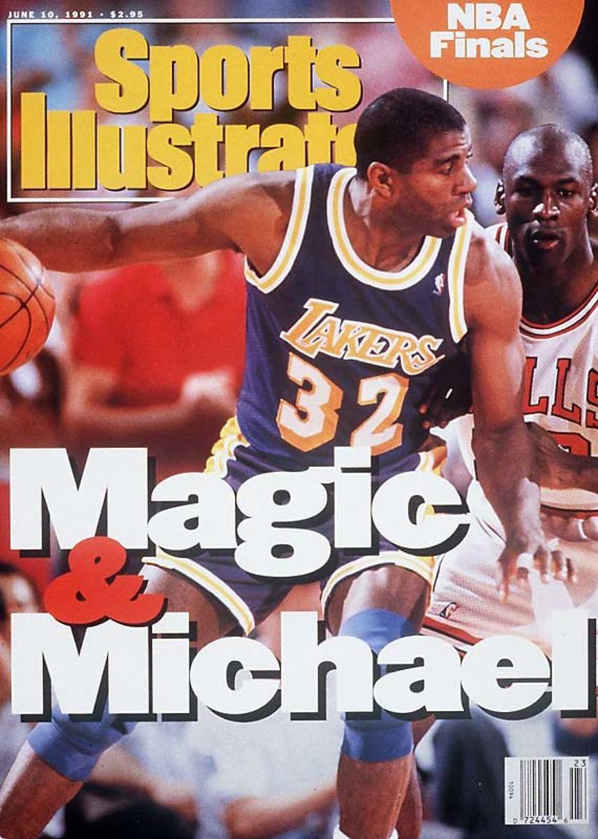 Magic Johnson and Michael Jordan