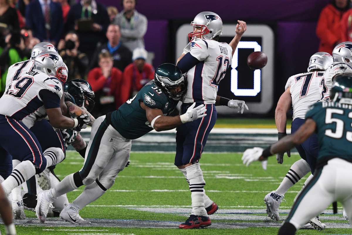 Brandon Graham doesn't want to talk much this week about the strip-sack fumble of Tom Brady in Super Bowl LII