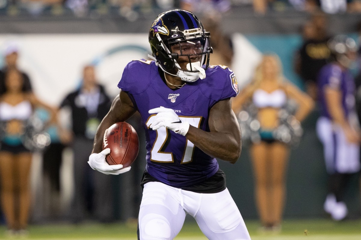 Baltimore Ravens cornerback Cyrus Jones (27) in action against the Philadelphia Eagles at Lincoln Financial Field.