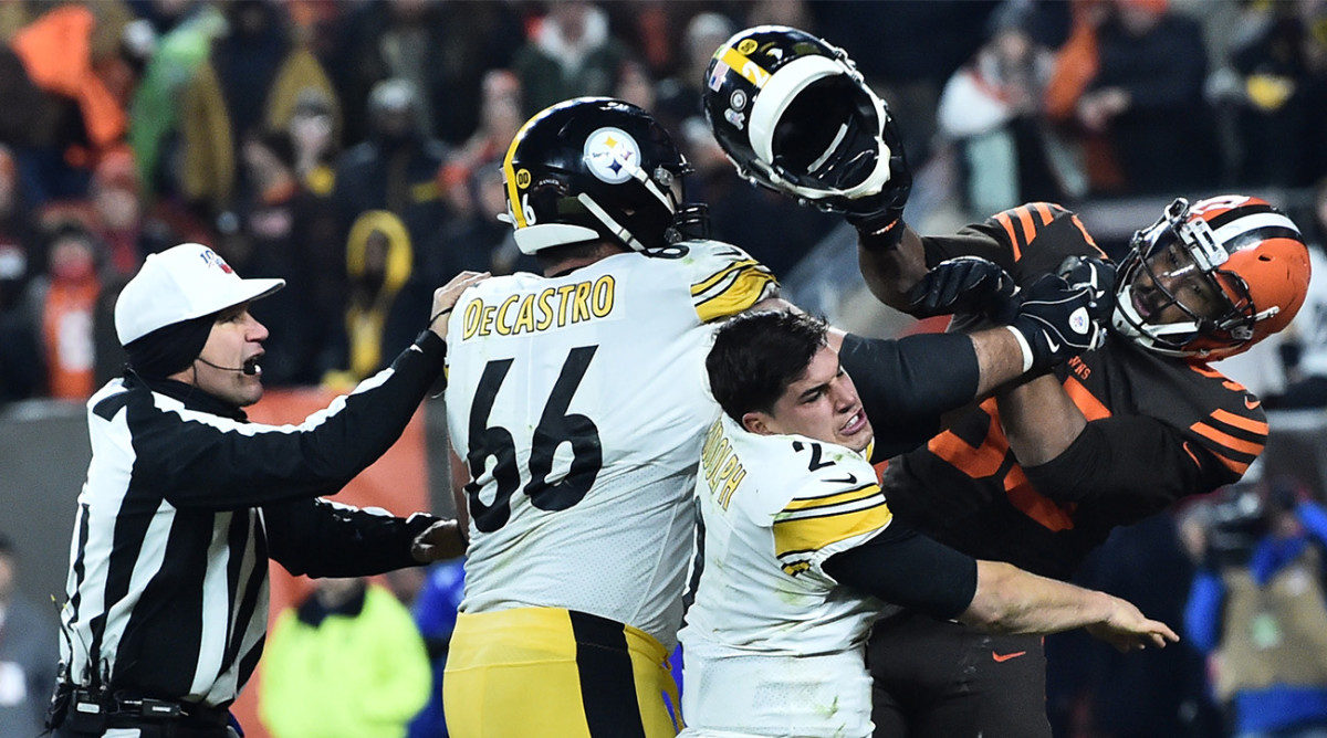 Myles-Garrett-Strikes-Mason-Rudolph-Head-Helmet