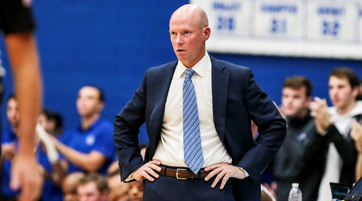 Nov 9, 2019; South Orange, NJ, USA; Seton Hall Pirates head coach Kevin Willard reacts during the first half against the Stony Brook Seawolves at Walsh Gymnasium. Mandatory Credit: Vincent Carchietta-USA TODAY Sports