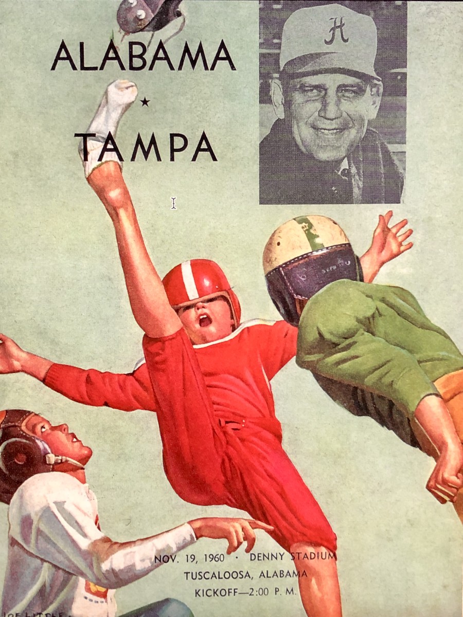 Alabama vs. Tampa game program cover, Nov. 19, 1960