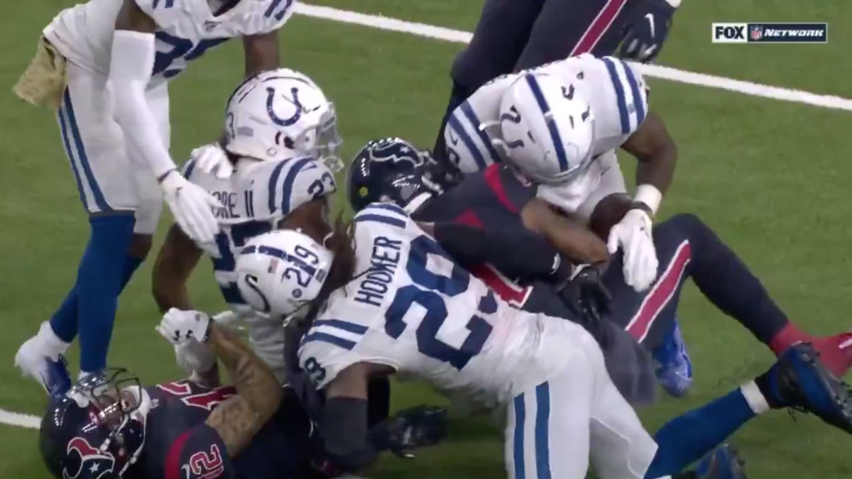Texans' Deshaun Watson fumbles vs. Colts