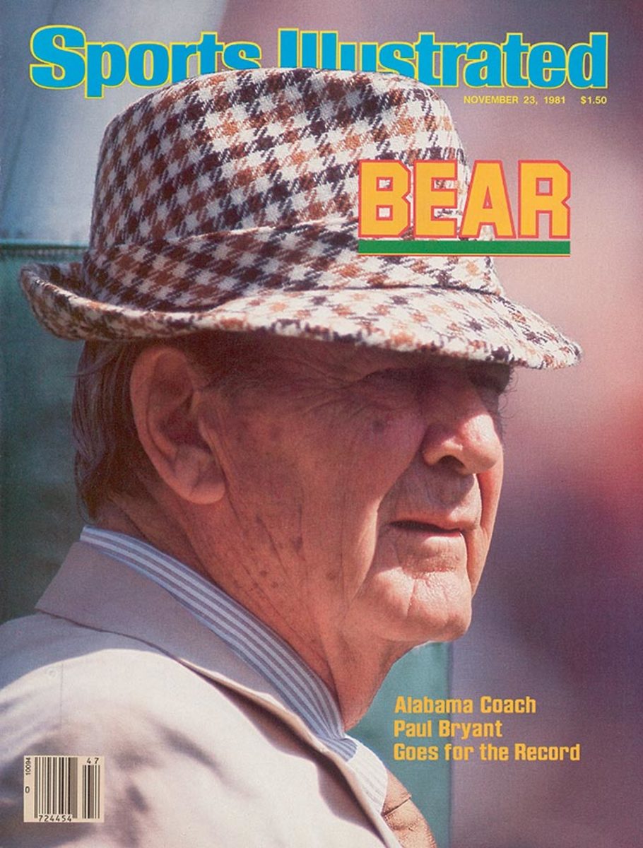 Paul Bryant Sports Illustrated cover, Nov. 23, 1981, Bear