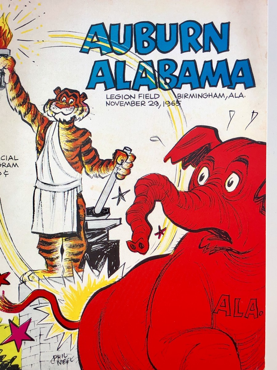 Iron Bowl cover, Nov. 29, 1965, Alabama vs. Auburn