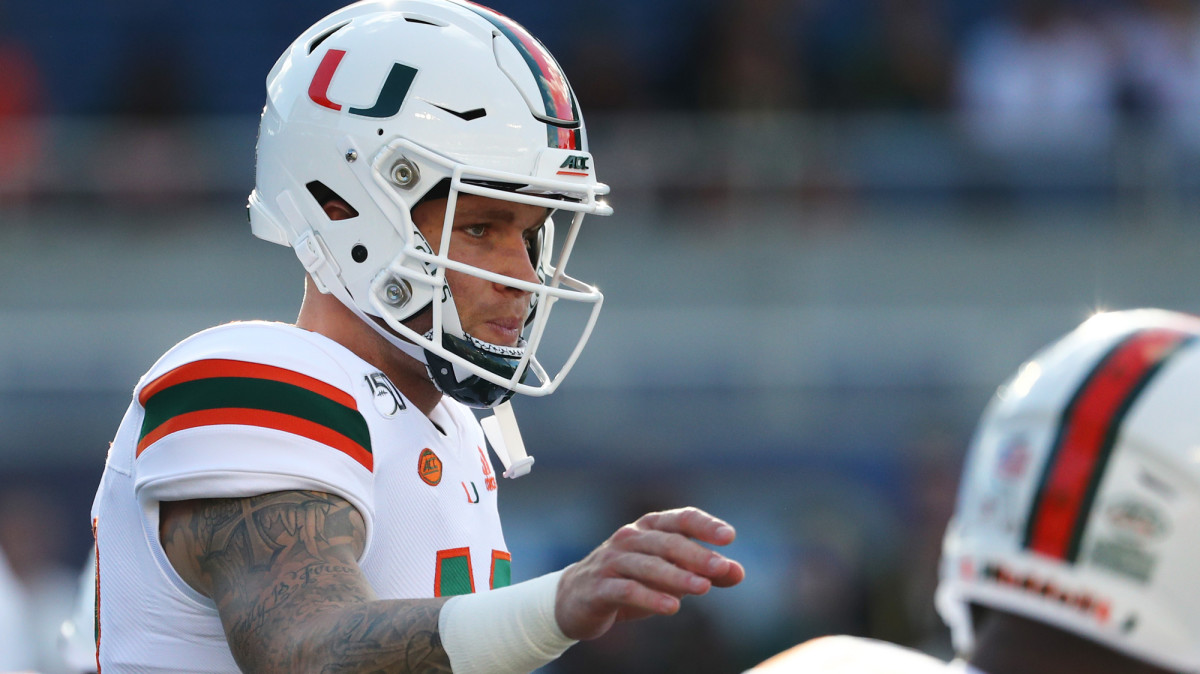 Miami head coach Manny Diaz says QB Tate Martell is taking another leave of...