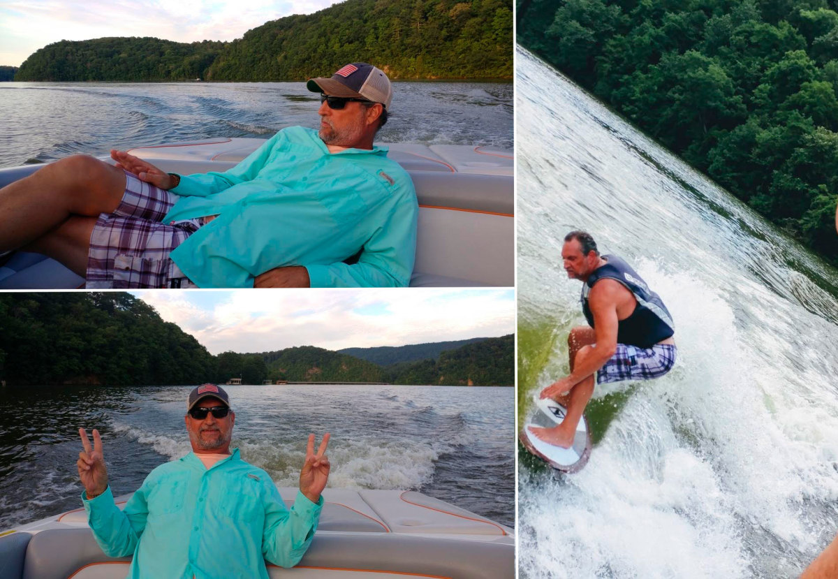 Bud Foster is never at peace more than at Claytor Lake, where he owns a home, about 30 miles from Virginia Tech's campus. He plans to move out there permanently after retirement.