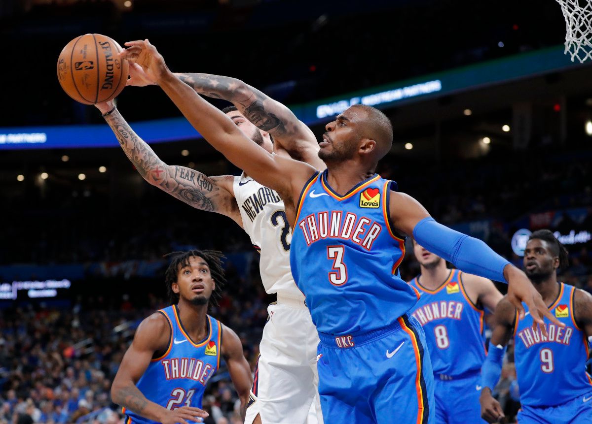 Stunning Thunder, 7-0 For 2nd Straight Season, Thrash Winless Pelicans Abstract Illustration Stunning Thunder, 7-0 For 2nd Straight Season, Thrash Winless Pelicans Abstract Illustration