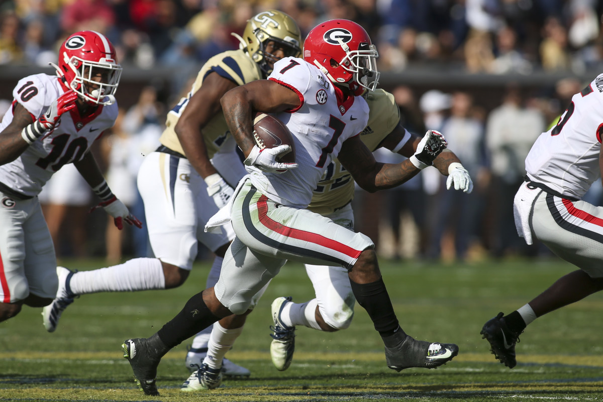 D'Andre Swift Injured against Georgia Tech - Sports Illustrated Georgia  Bulldogs News, Analysis and More
