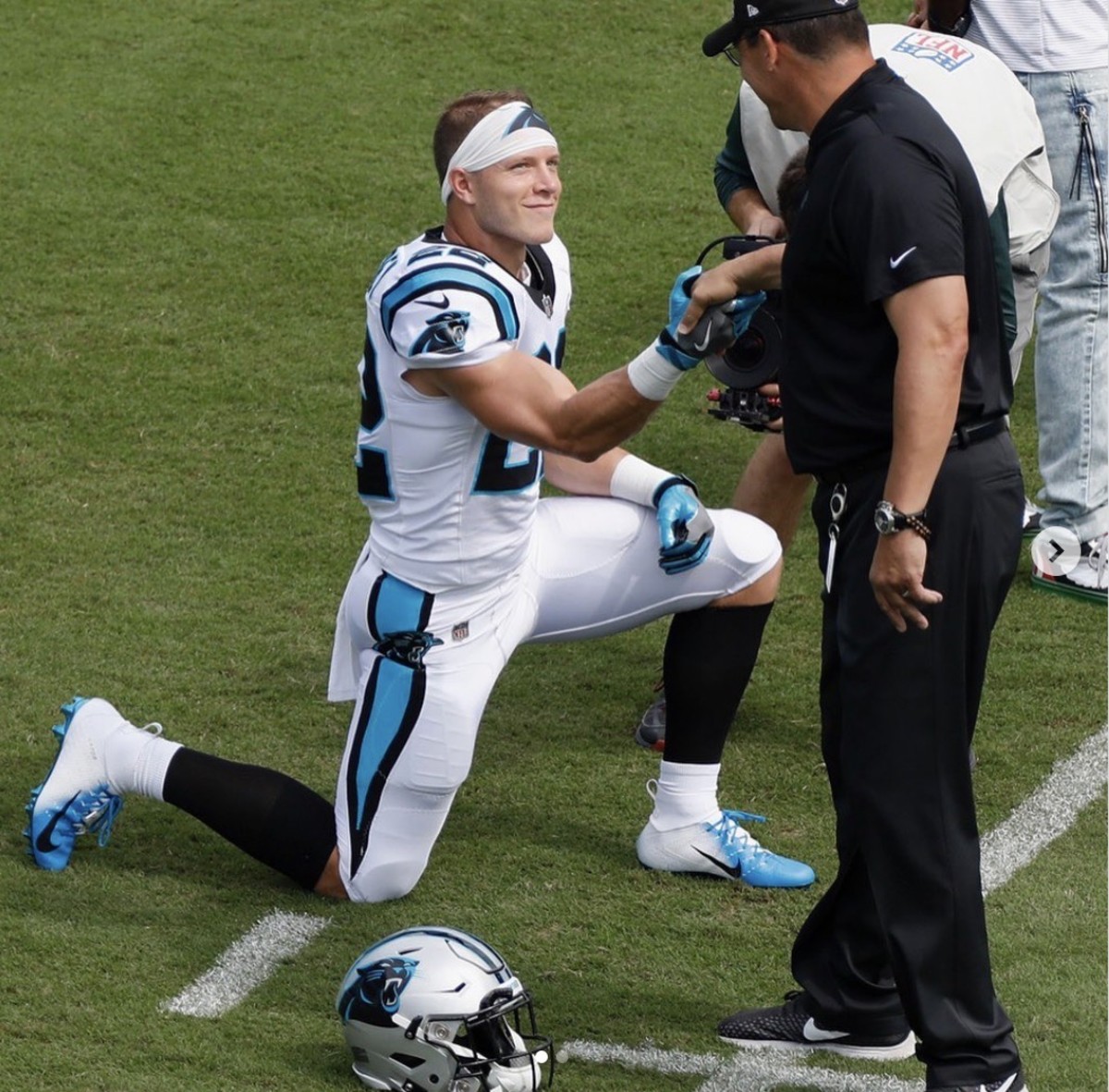 Christian McCaffrey thanked Ron Rivera for the faith he had him from the start.