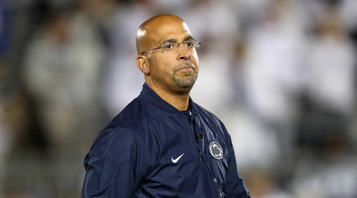 James Franklin during a Penn State football game.
