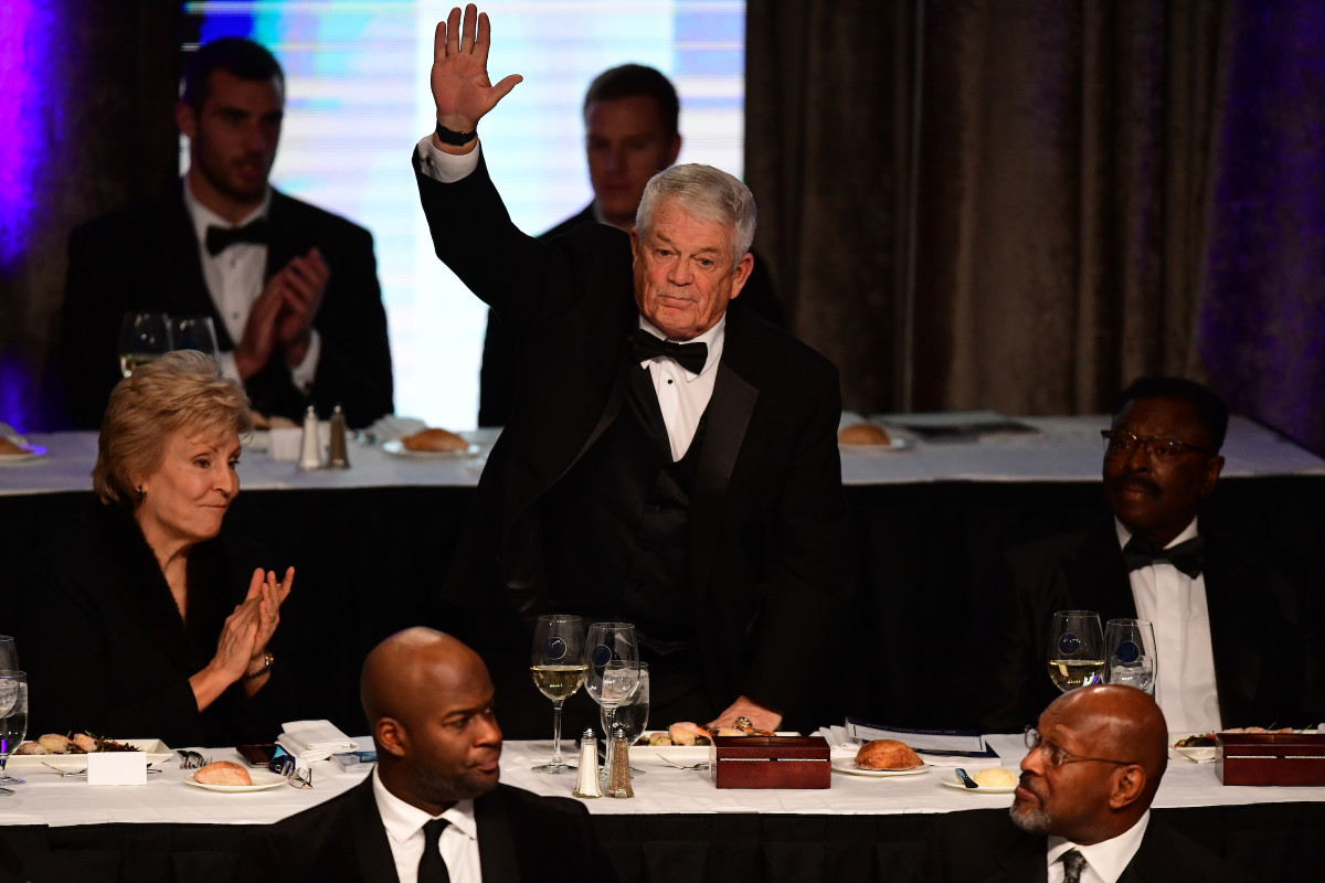 Dennis Erickson acknowledged at this week's National Football Foundation gala event