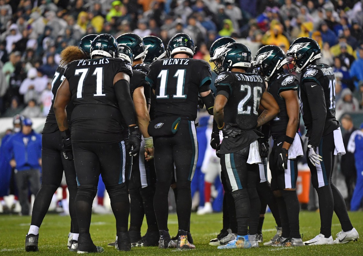 Eagles quarterback Carson Wentz will go into Sunday's game with a handful of weapons who were only recently on the practice squad