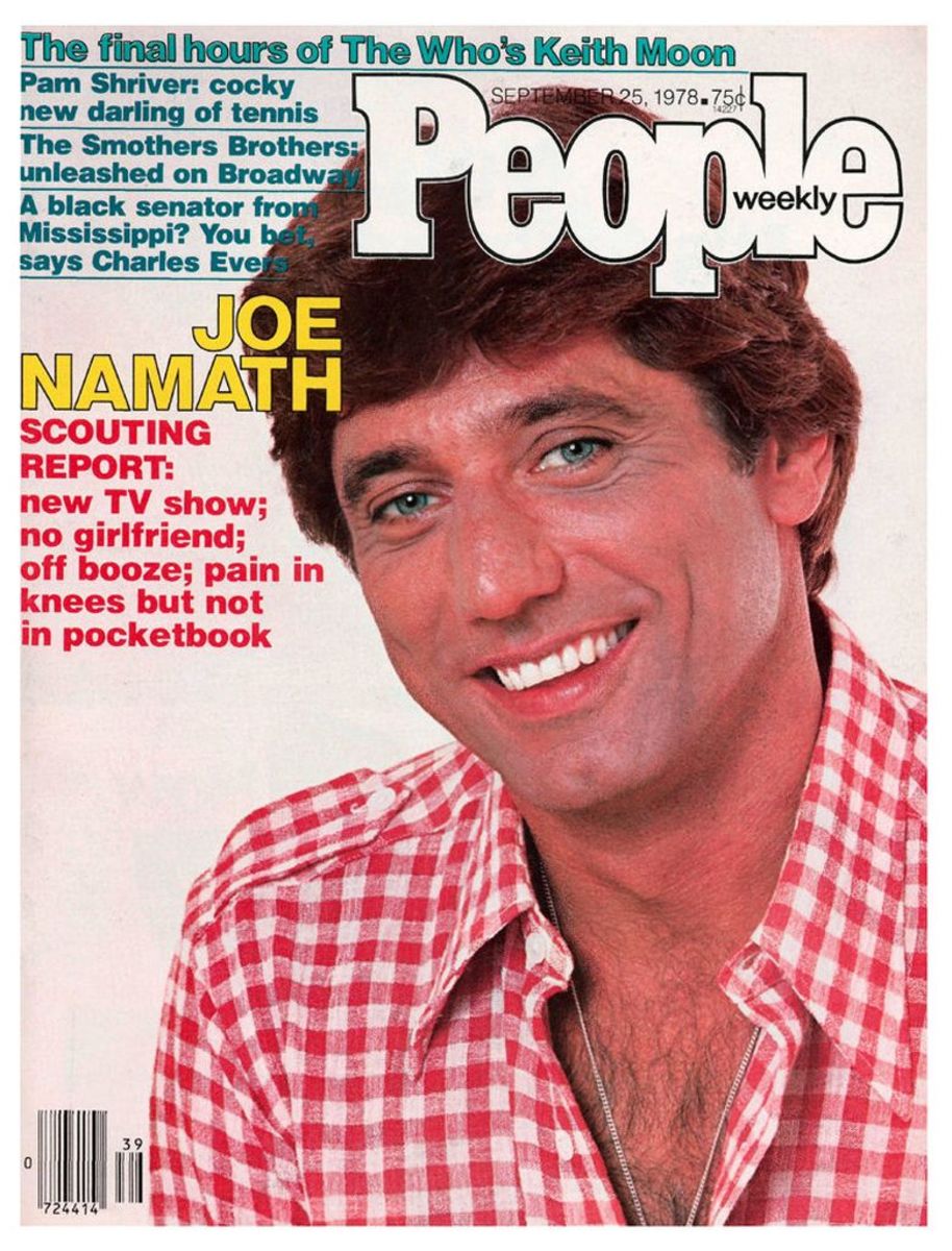 Joe Namath cover People, Sept. 25, 1978