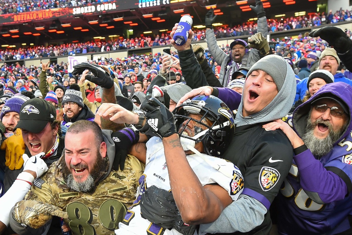 Marcus Peters Drinks Beer Fans Bills Win