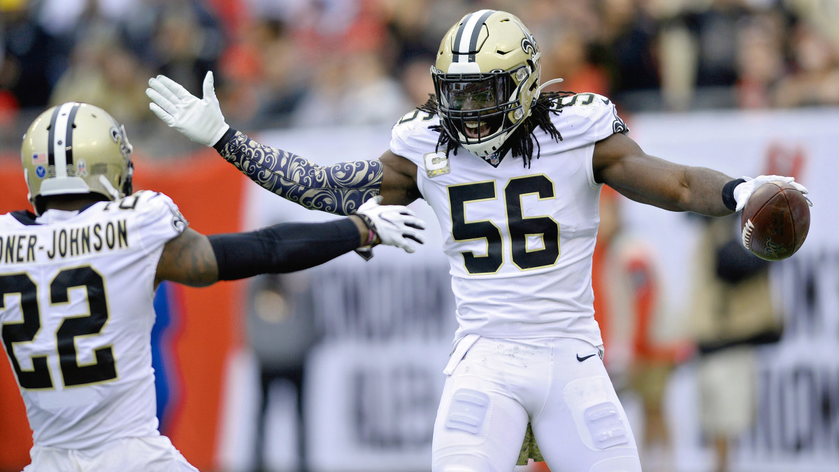 The 30-year-old Davis is the Saints’ leading tackler, with 95 stops.