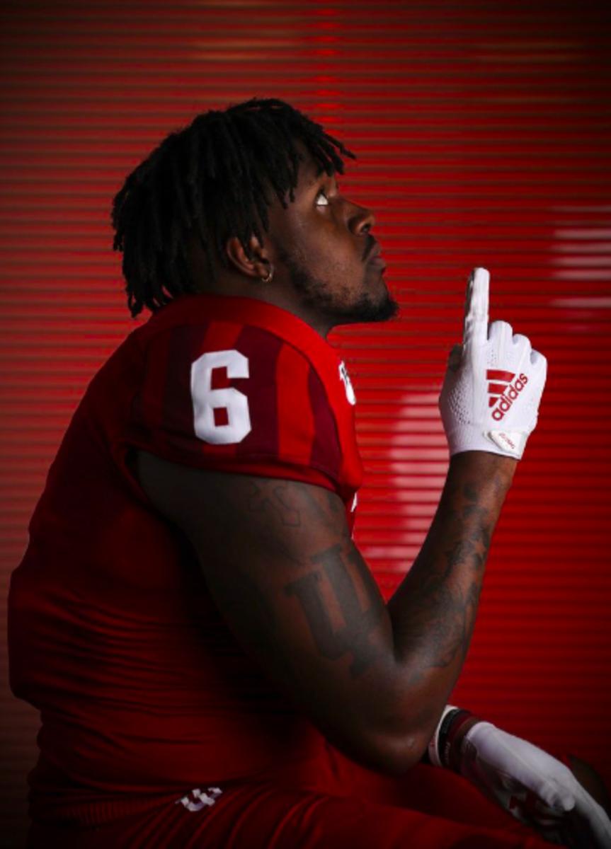 Indiana defensive end James Head Jr,, a sophomore from Miami. (Courtesy IU Athletics)