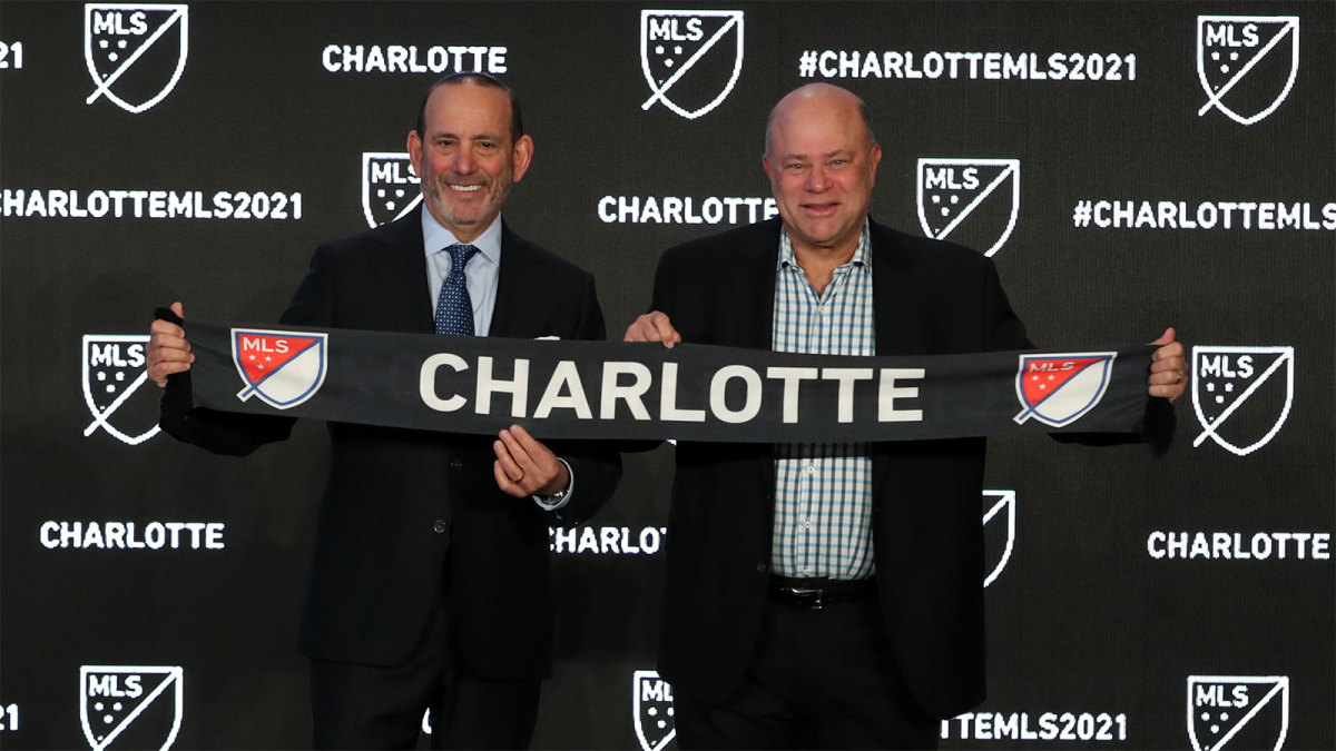 MLS commissioner Don Garber and Charlotte expansion chief David Tepper
