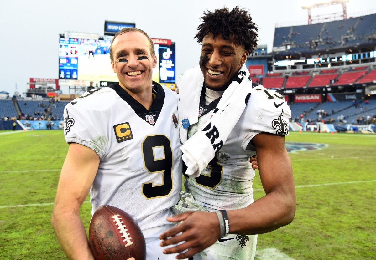 Drew Brees and Michael Thomas