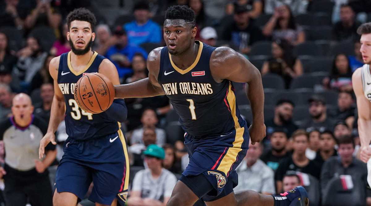 Image result for Pelicans' Zion Williamson is learning to walk