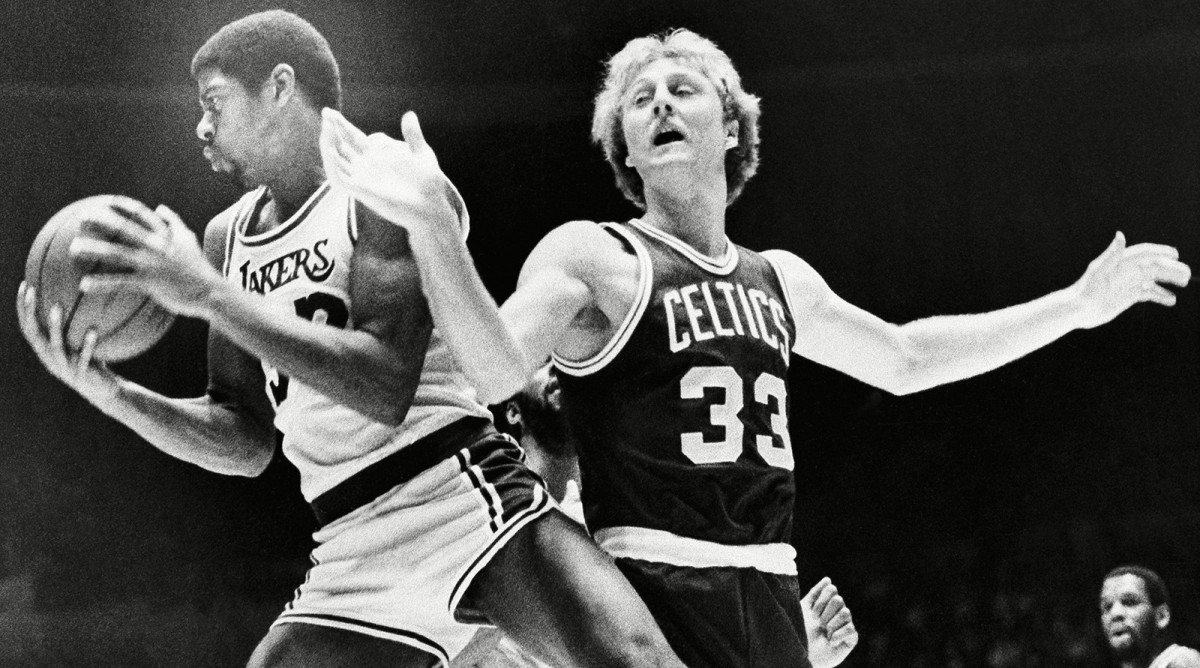 Boston Celtics Vs Los Angeles Lakers Larry Bird And Magic Johnson