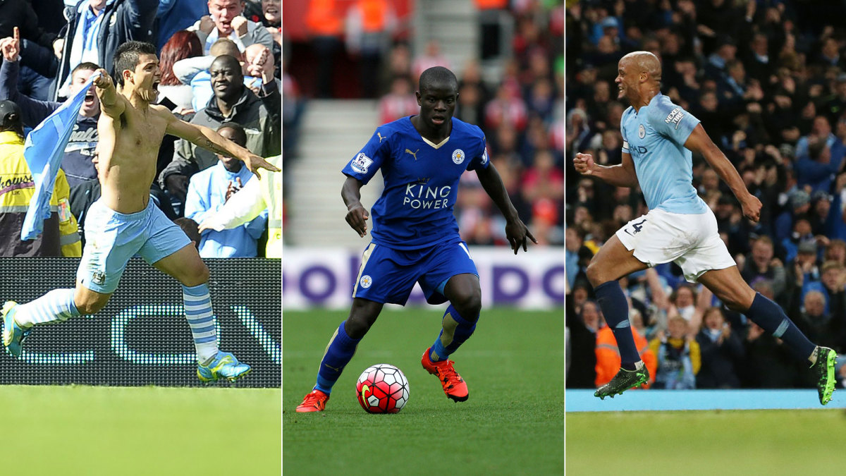 Sergio Aguero, N'Golo Kante and Vincent Kompany all won multiple titles in the 2010s.