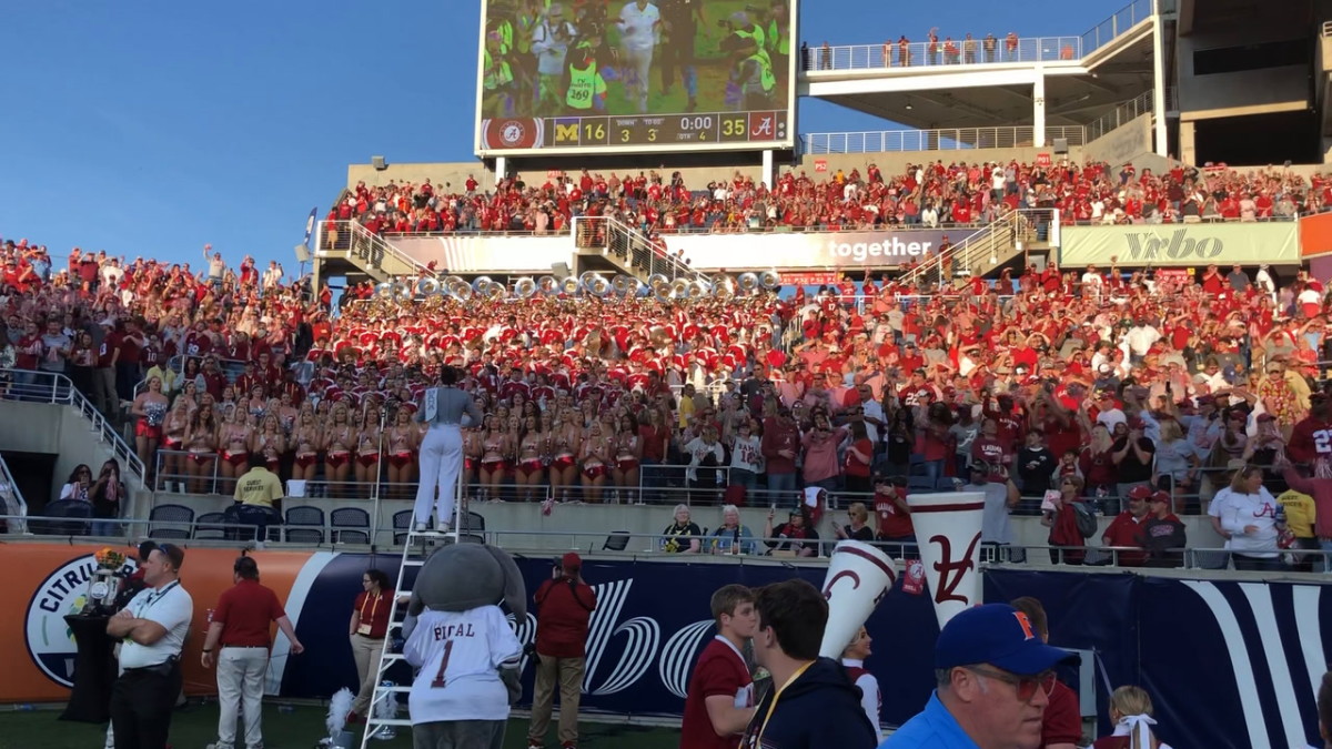 Rammer Jammer from the Citrus Bowl Sports Illustrated Alabama Crimson