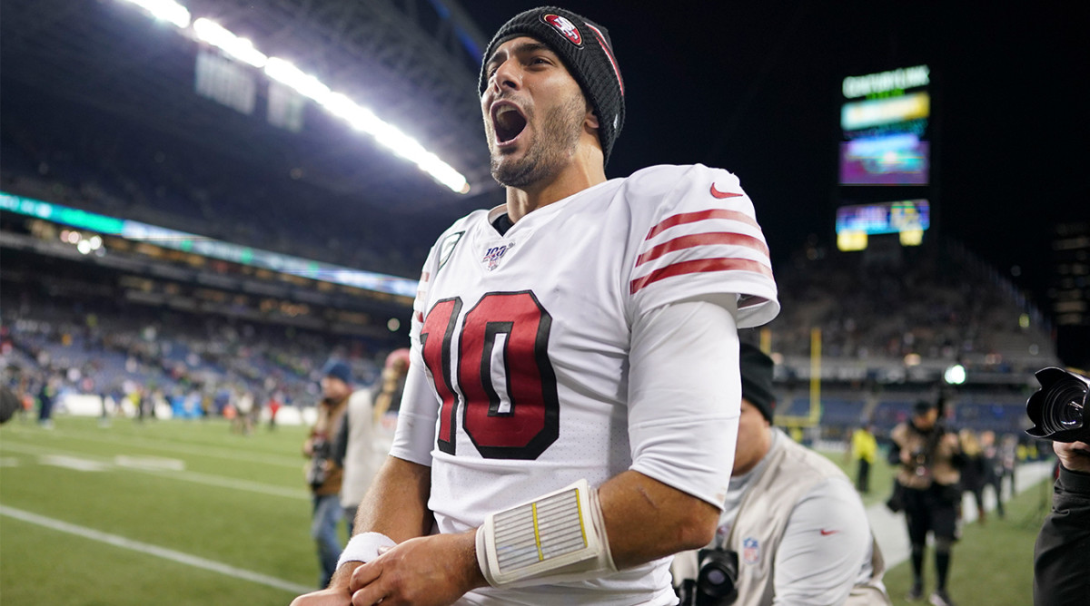 Jimmy Garoppolo 49ers Vikings Watch Post