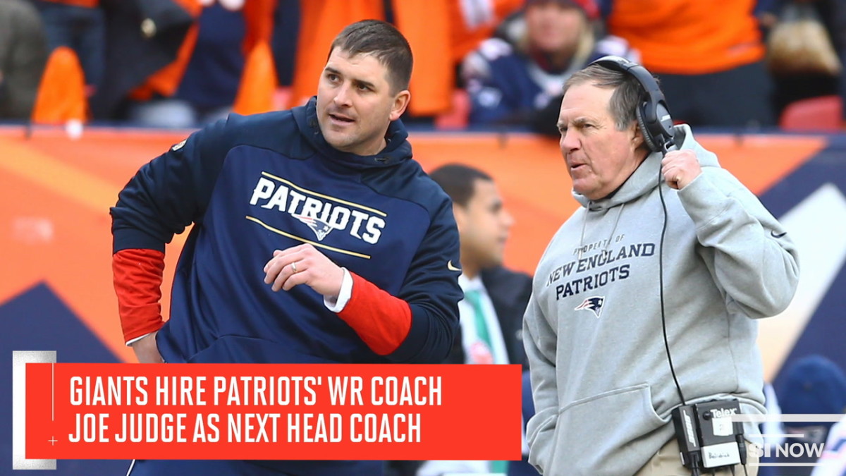 New York Giants Hire Patriots WR Coach Joe Judge as Head Coach