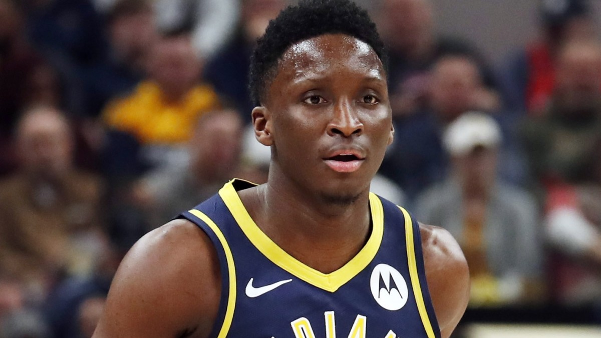 Victor Oladipo on the court in January 2019.