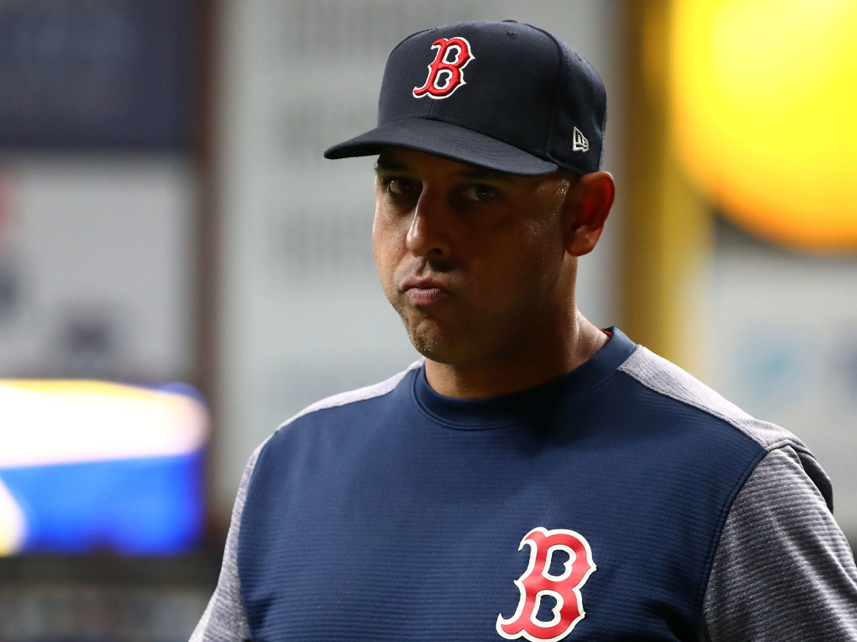 Alex Cora standing