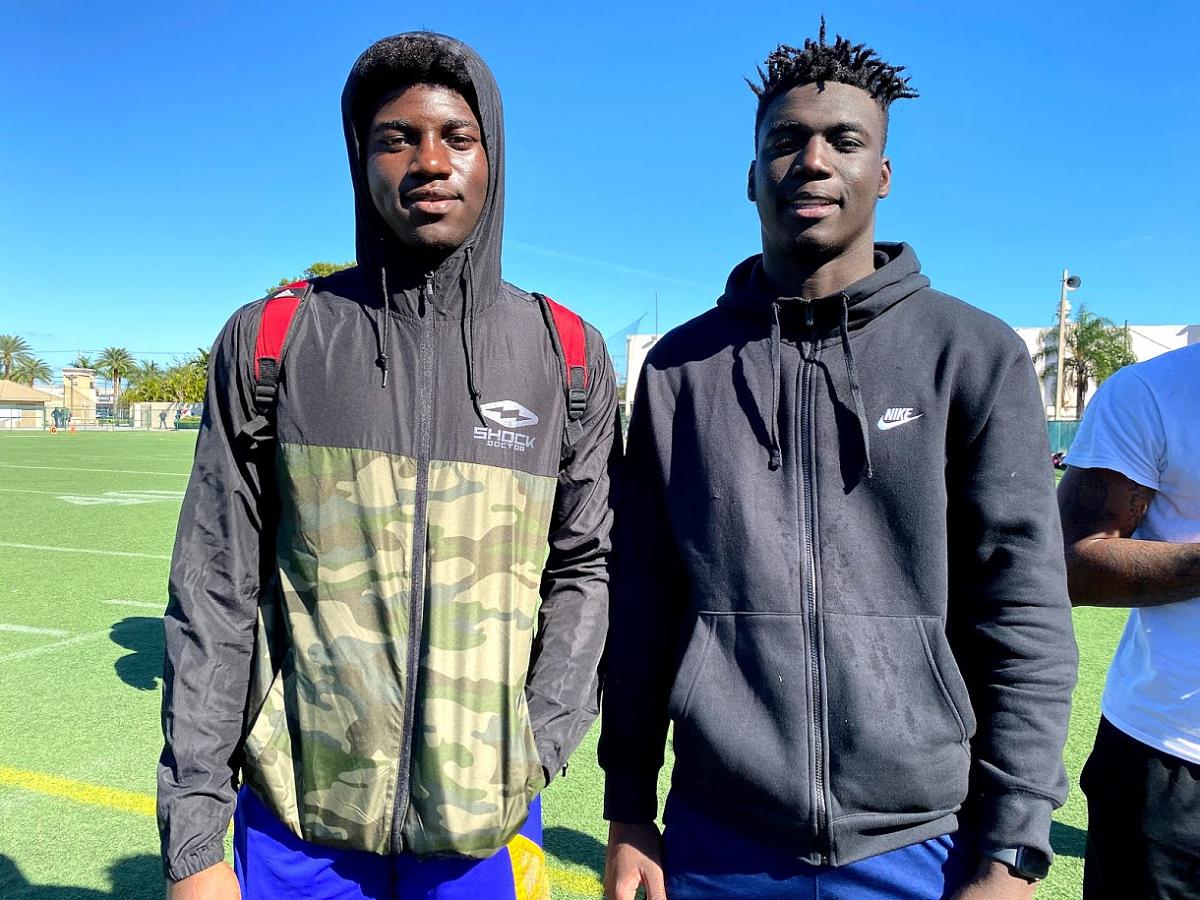 2022 DE Shemar Stewart (left) and 2021 ATH James Williams 