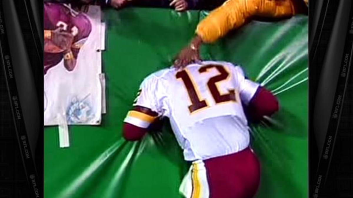 Gus Frerotte is more known for this but he's tied to the last time the Redskins won a home playoff game.