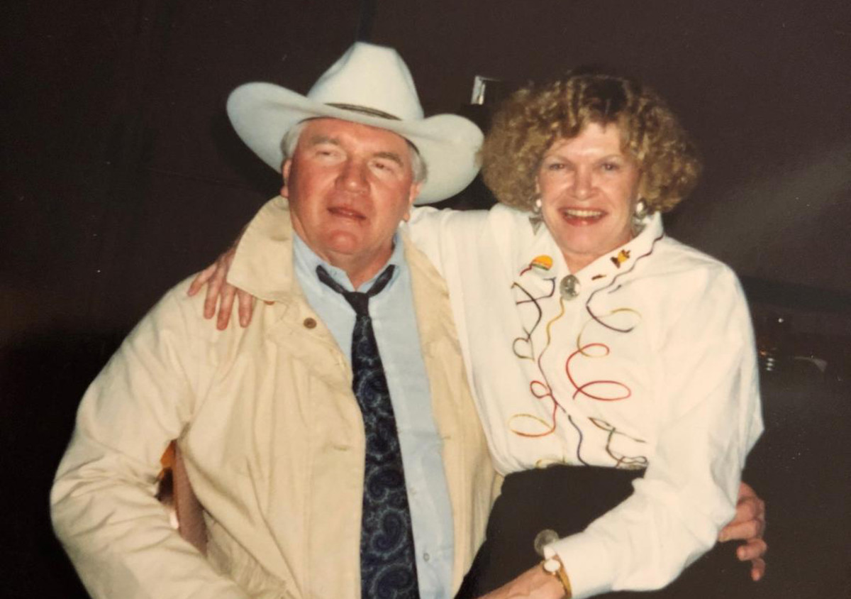 Geirge and "His Girl," Sally in El Paso, TX at the Sun Bowl.  PHOTO COURTESY OF PERLES FAMILY ARCHIVES