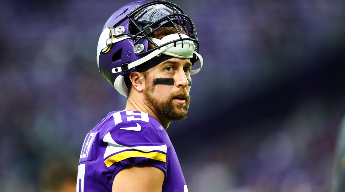 Adam Thielen signed with the Panthers in free agency after spending his entire career with the Vikings.