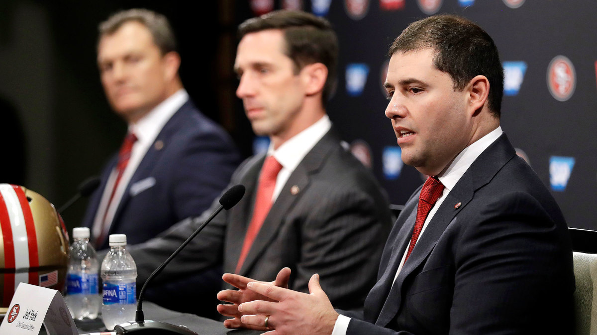 John Lynch, Kyle Shanahan, Jed York