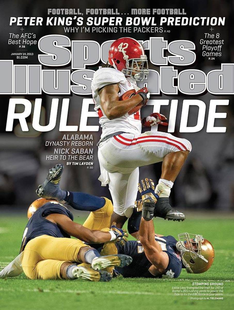 Sports Illustrated cover Eddie Lacy, January 14, 2013