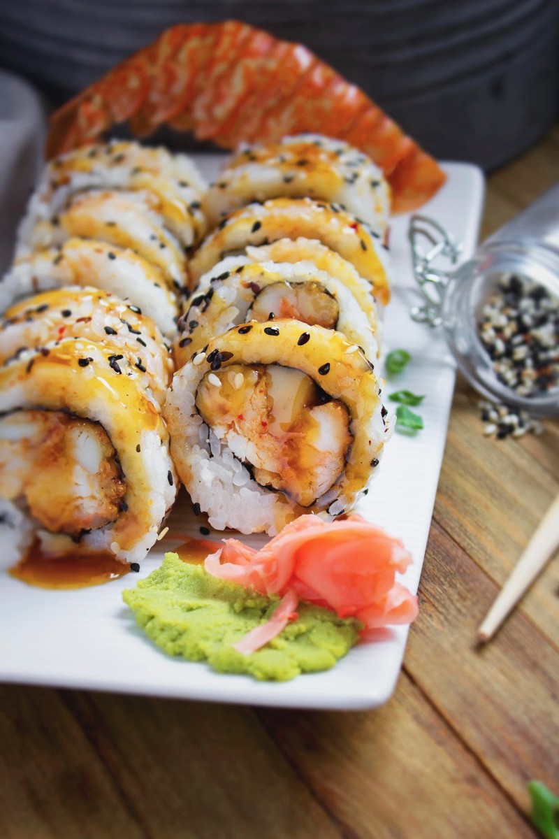 Roman Reigns sushi roll from Jimmy's Seafood