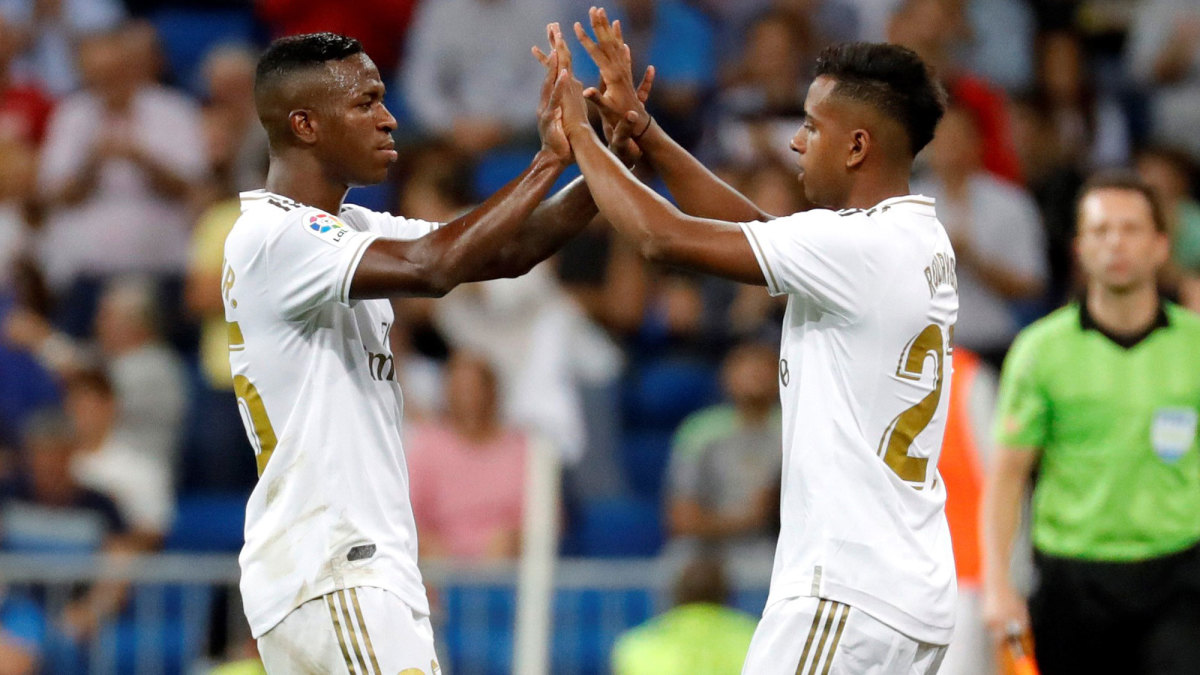 Vinicius Junior and Rodrygo of Real Madrid