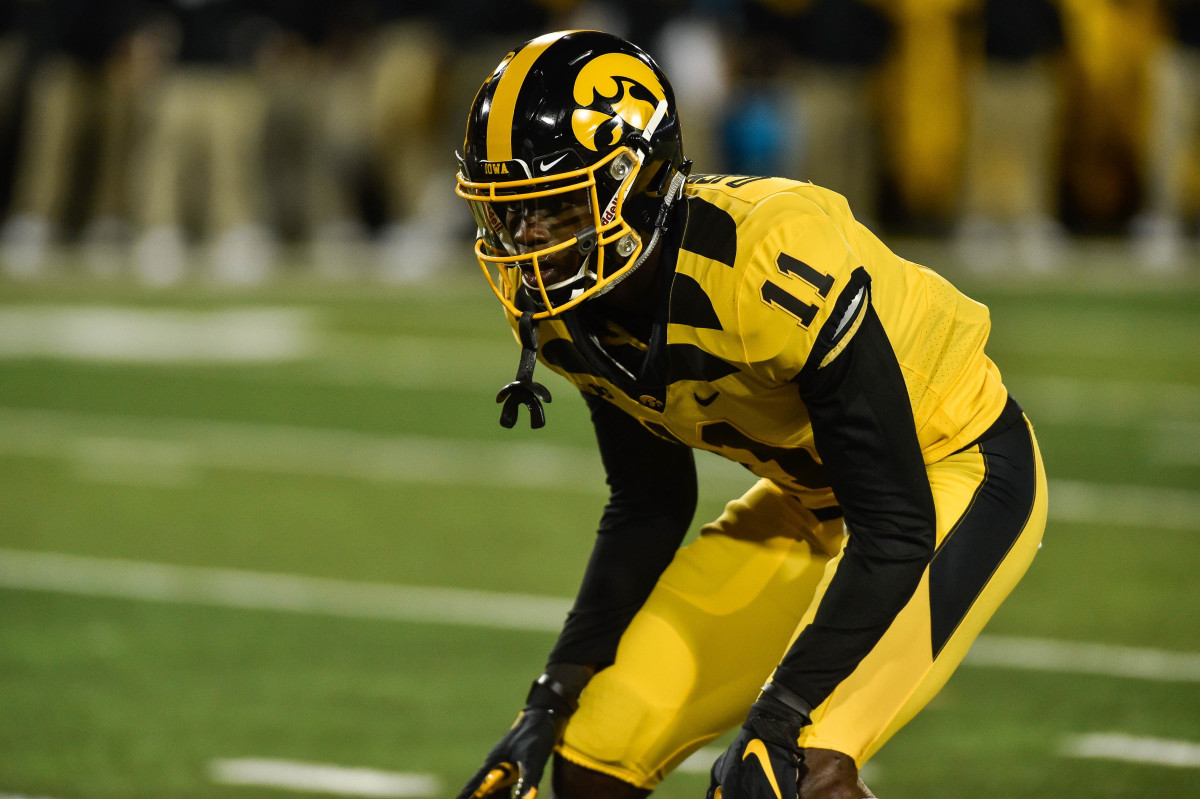 Iowa cornerback Michael Ojemudia could be an Eagles target in April's draft and is one to watch in the Senior Bowl.