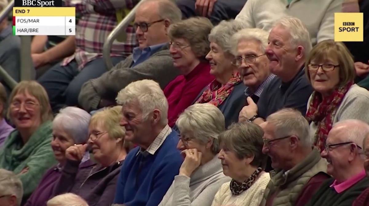 Fans at the 2020 World Indoor Bowls Championship