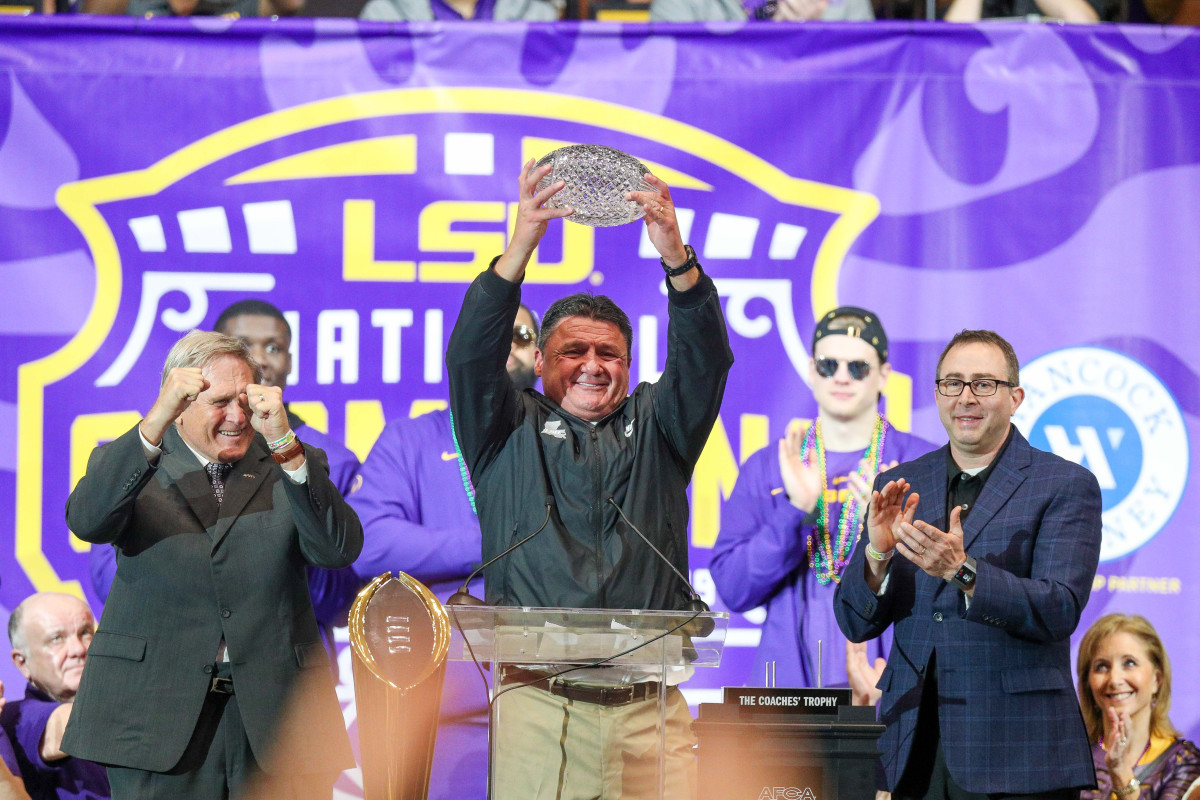 Report LSU Coach Ed Orgeron Agrees to Six Year Extension With Program