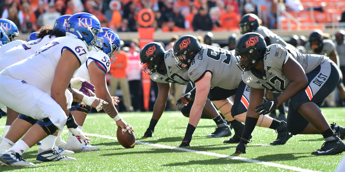 Jayden Jernigan lined up a 300-pound defensive end in a three-man front versus Kansas.