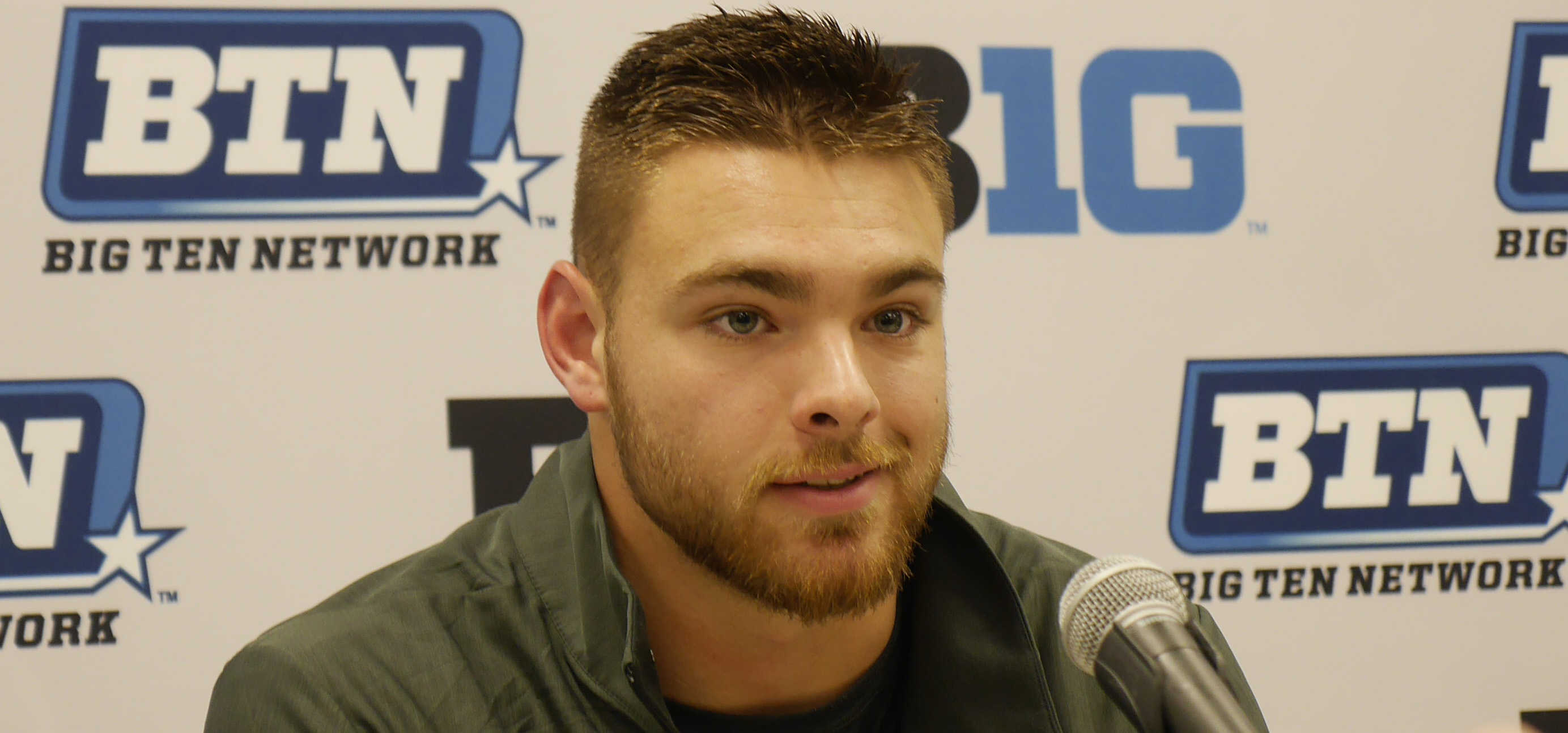 MSU MLB Joe Bachie After Beating PSU! Sports Illustrated Michigan