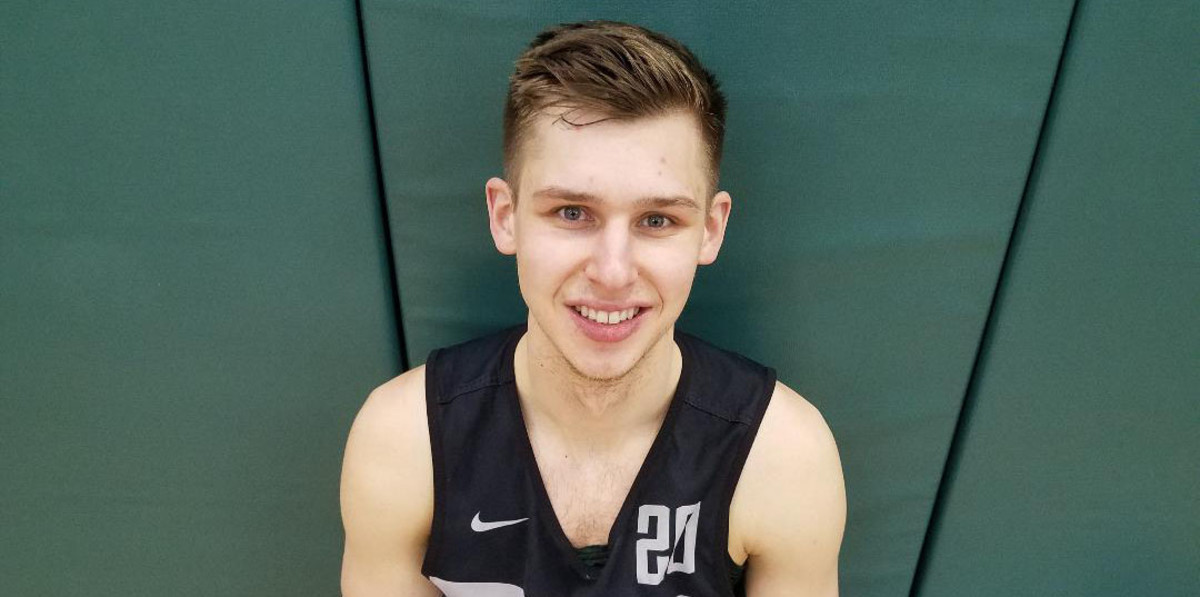 Matt McQuaid after practice! Sports Illustrated Michigan State