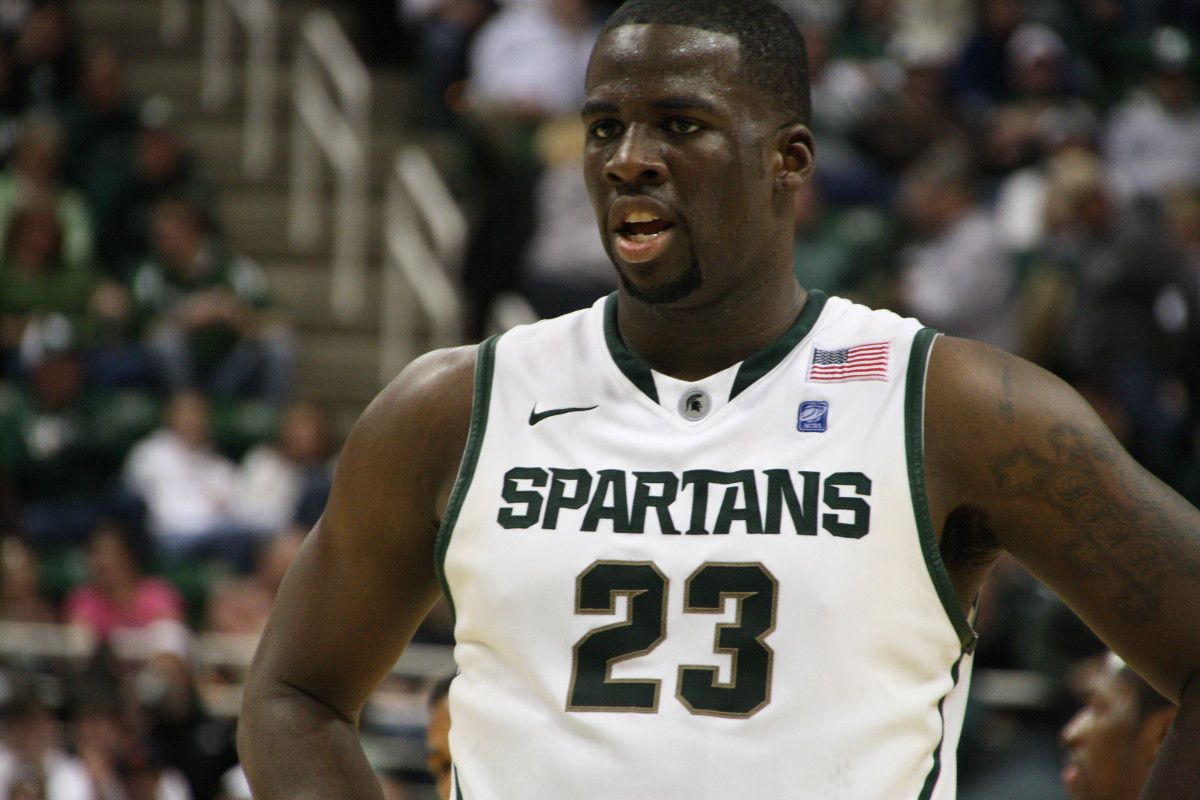 Tonight the Spartans best player led them to a big win and back on track for the NCAA tournament. Photo courtesy of Mark Boomgaard.