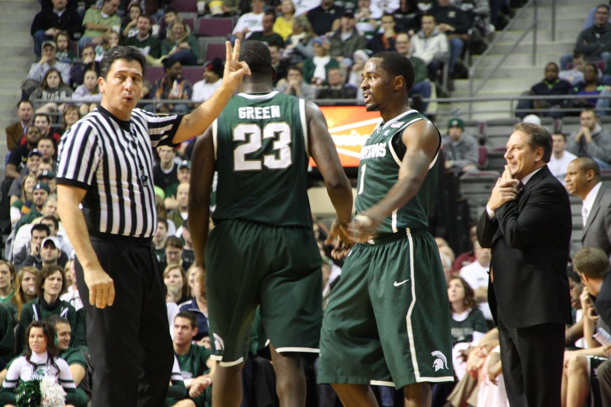 The Spartans once again failed to play up to their national ranking. This time against a team they should have handled. Photo courtesy of Mark Boomgaard.
